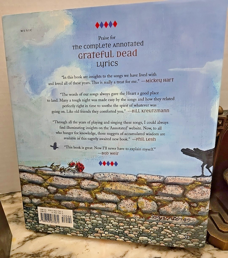 The Complete Annotated Grateful Dead Lyrics Annotations by David Dodd Hardcover