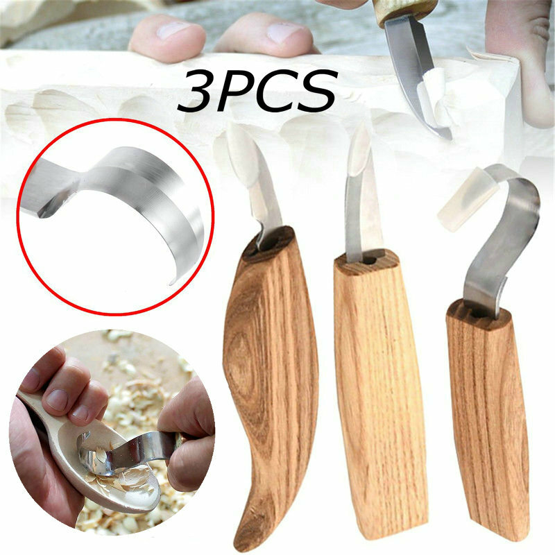 3 Pcs / Set of Woodworking Tools Set Professional Woodworking Hand Chisel Tools
