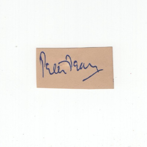 Peter Pears (1910-1986) Signed Clip / Autographed Opera Singer