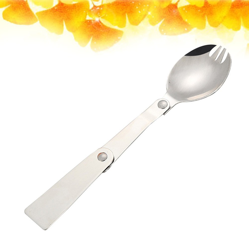 Multifunctional Outdoor Tableware Foldable Utensils Convenient Spoon