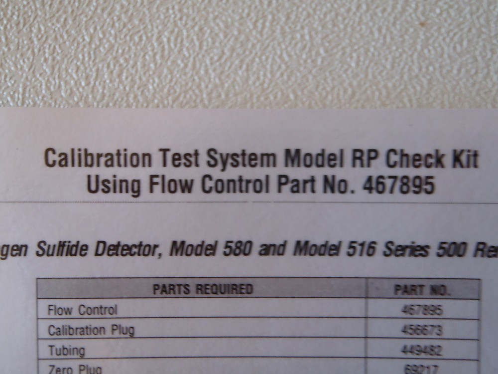 467895 Calibration Test System Model RP Check Kit