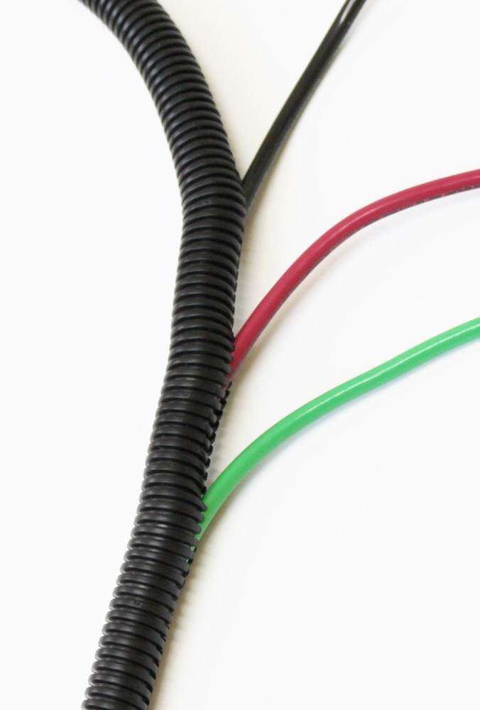 American Terminal 100 Feet Black 1/4" Split Loom Split Wire Loom Conduit
