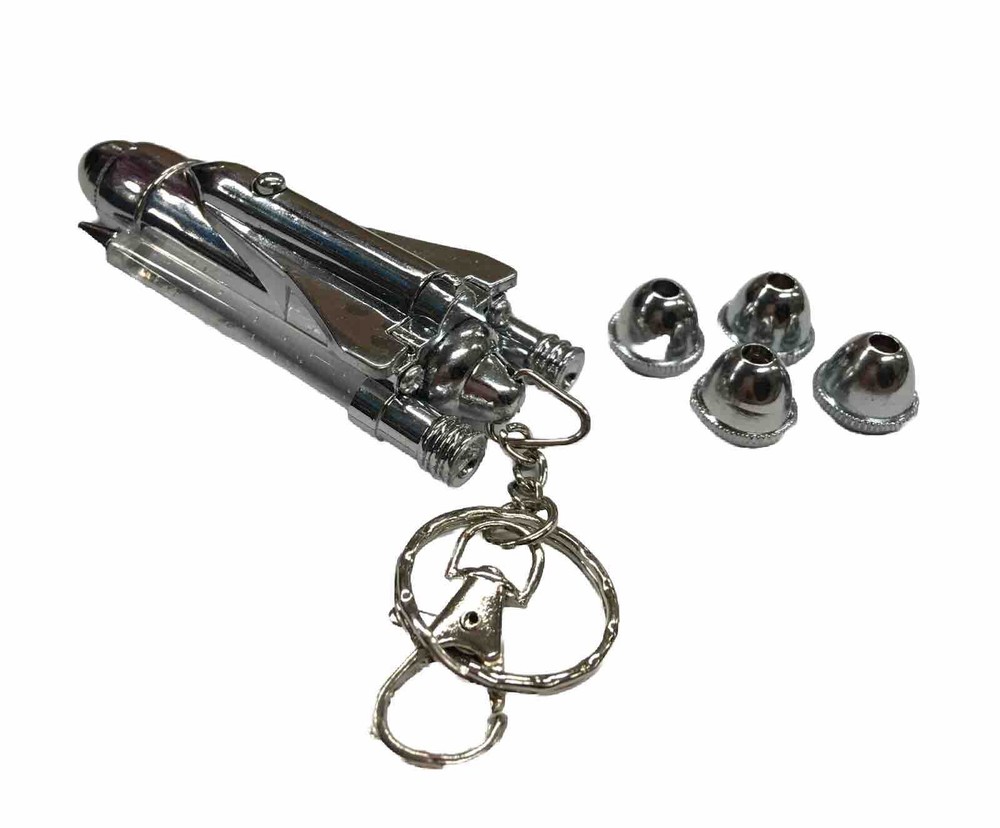 Shuttle Laser Pointer with Flashing Lights and 4 Assorted Heads