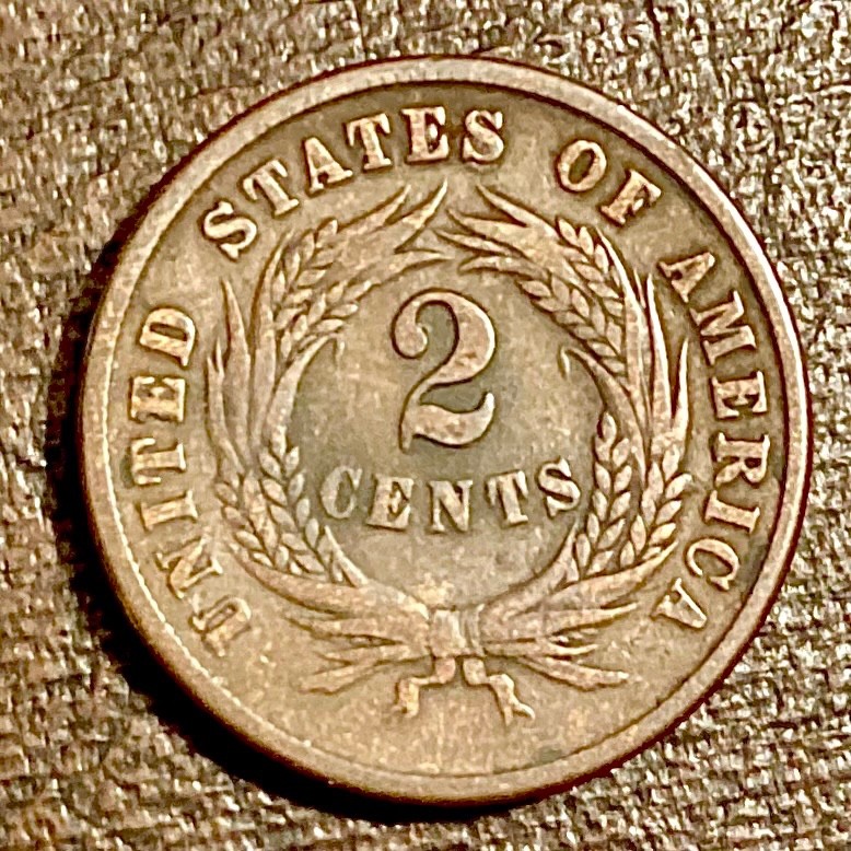 ~ 1866 US 2 TWO CENTS