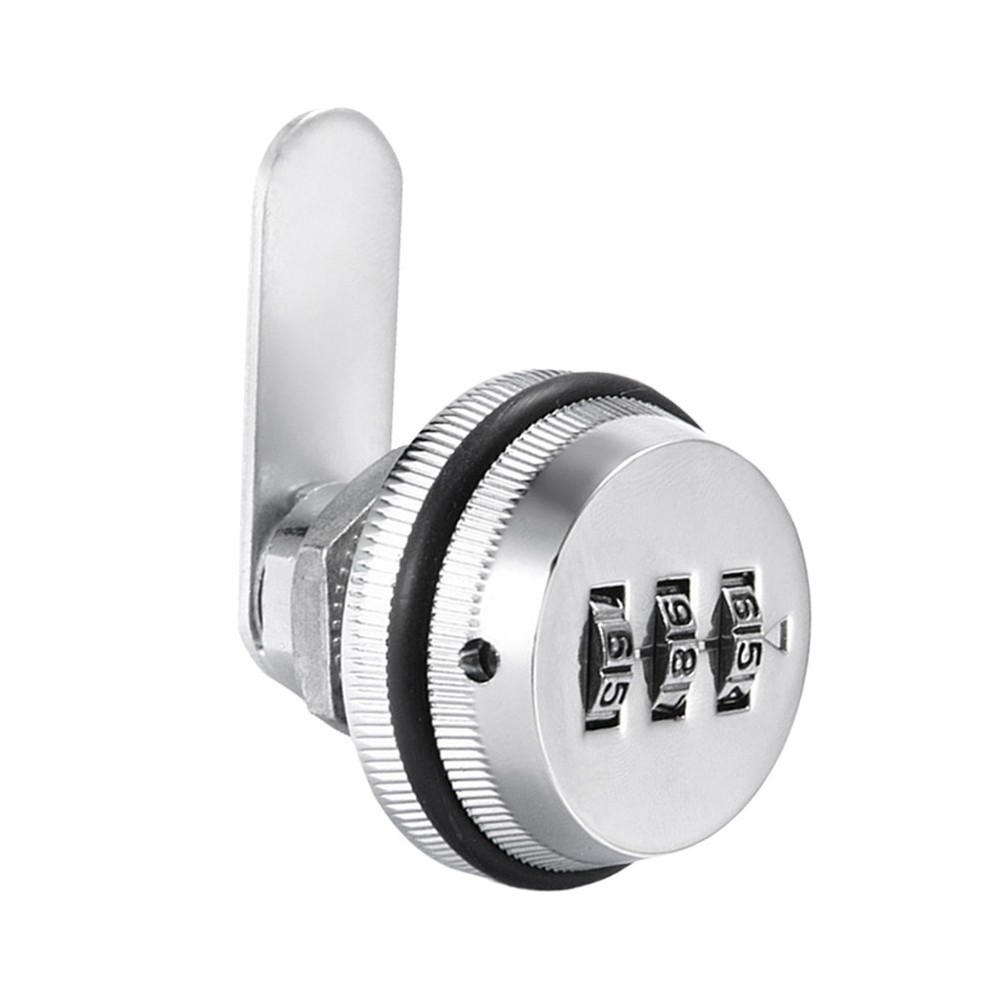 Combination Cabinet Cam Locks 3-Dial Code Password Security Lock For Cabinet