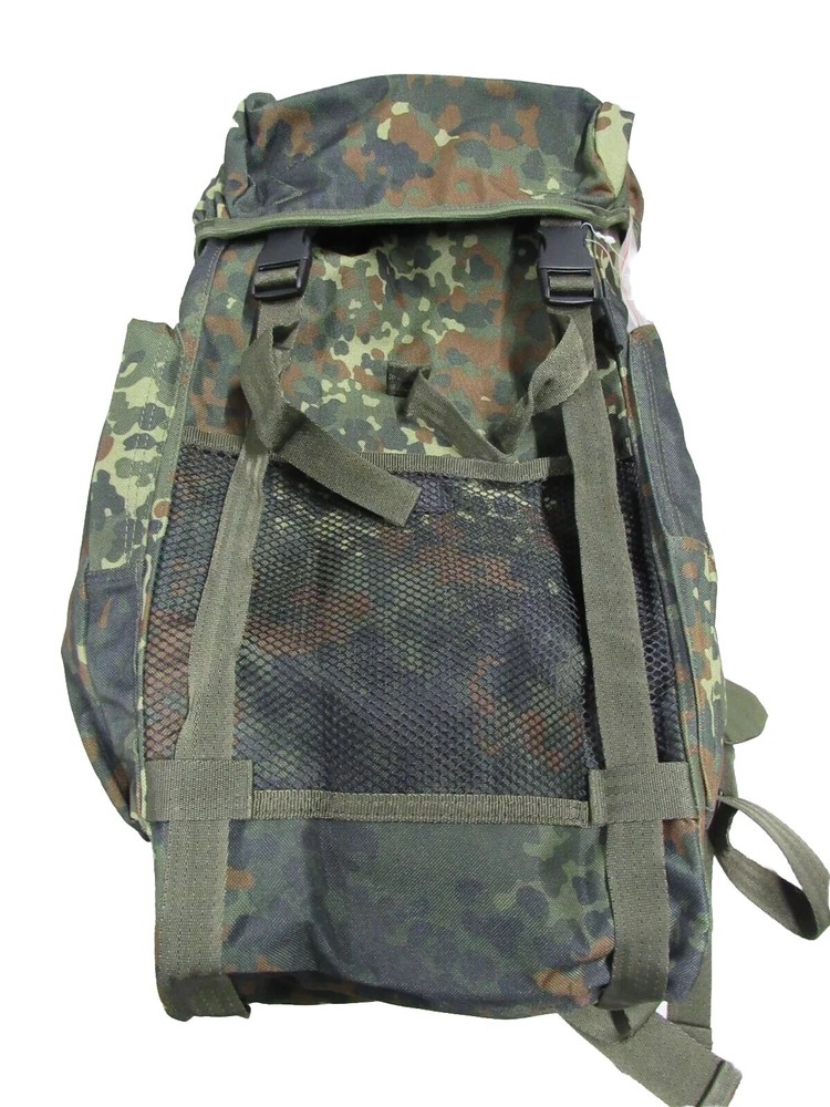 STURM Mil-Tec German Flecktarn Camo Pattern Combat Pack Rucksack with Straps
