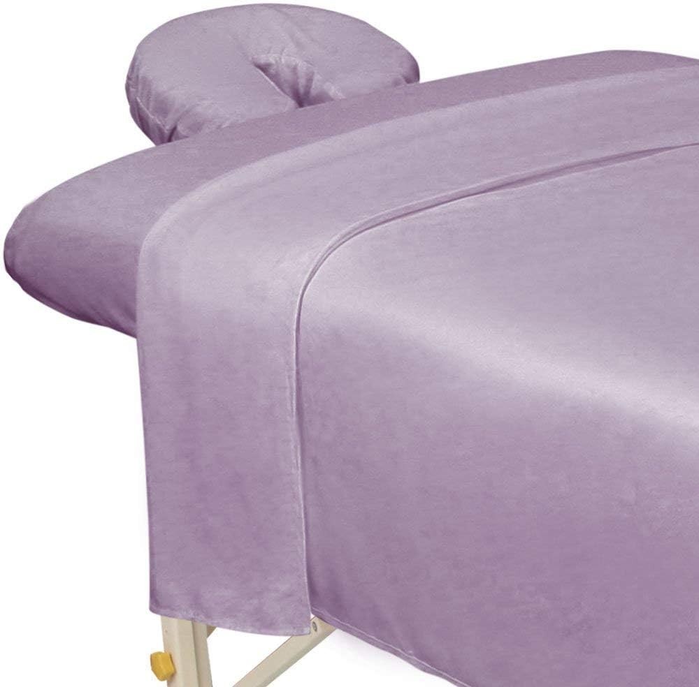 Lavender Microfiber 3-Piece Massage Sheet Set - Ultra-Light & Durable