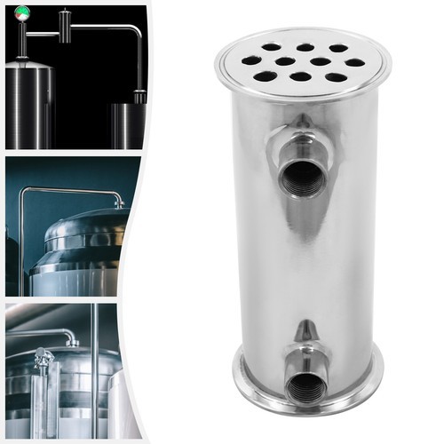 304 Stainless Steel 3" Tri Clamp Condenser with 10 Holes for Distillation