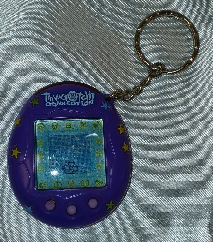2004 Tamagotchi Connection Purple Tested Working