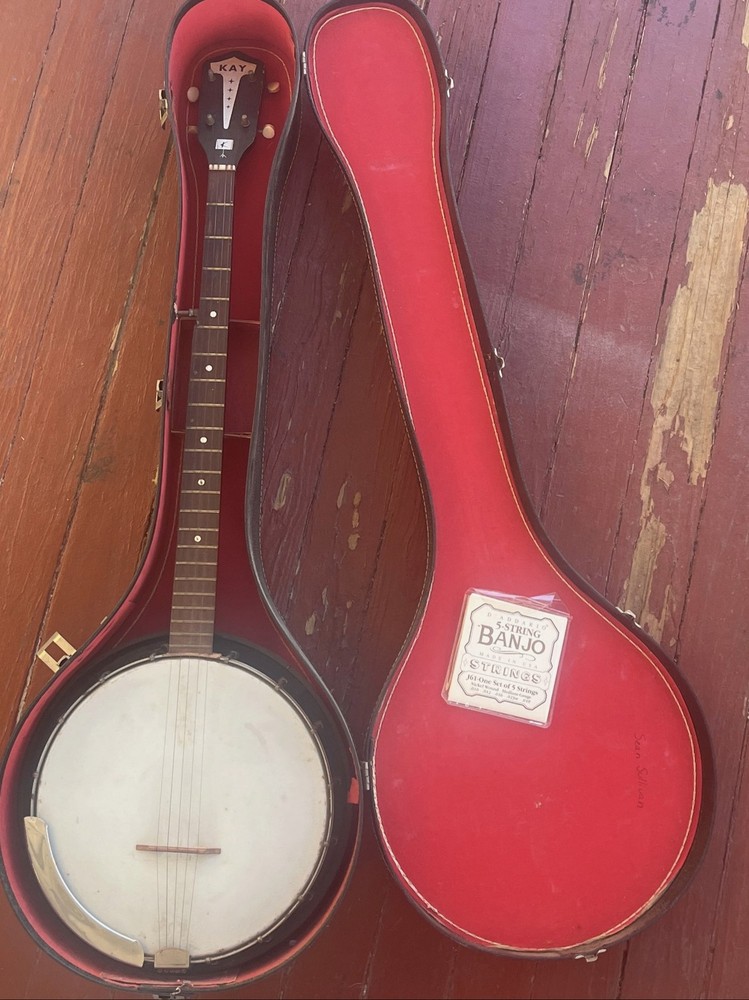 Kay 5 String Banjo w/ Hard Case & Extra Strings