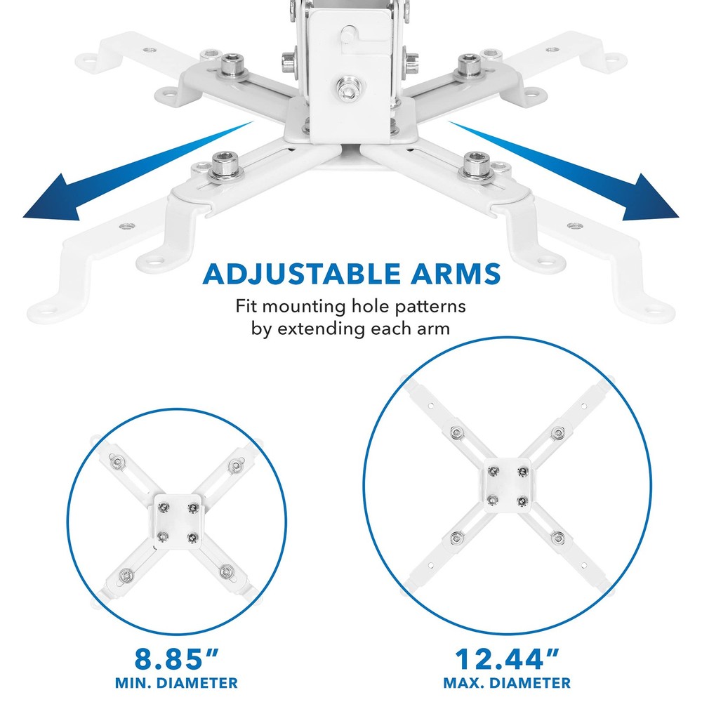 Mount-It! Wall or Ceiling Projector Mount with Universal LCD/DLP Mounting for...