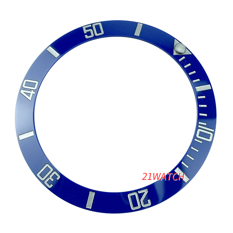NEW 38mm Blue Platinum Printing Ceramic Bezel Insert For SUB Watch