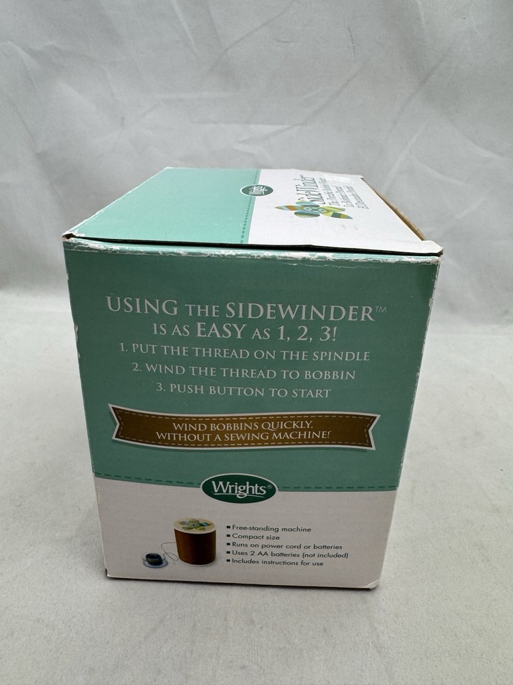 Wrights SideWinder Portable Bobbin Winder Thread Sewing Accessory 88175