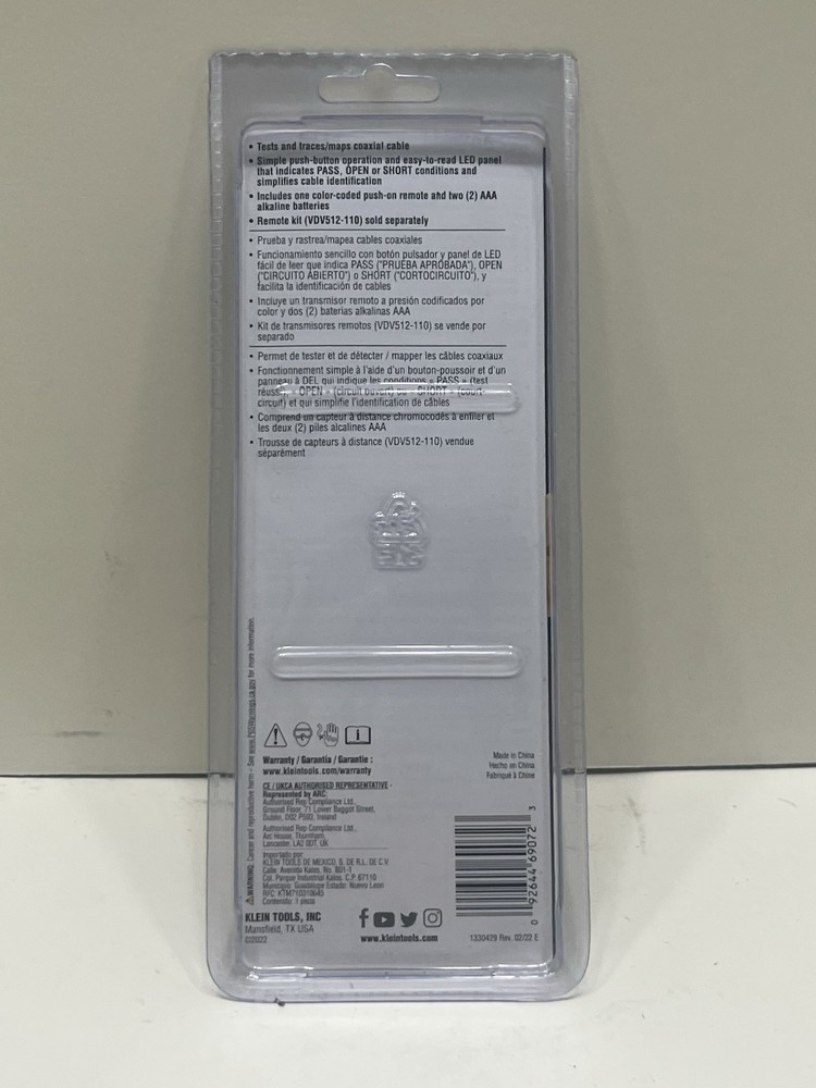 Klein Tools VDV512-101 Coax Explorer 2 Tester & Remote Kit