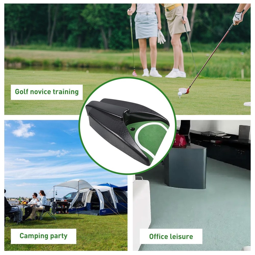 Golf Ball Return Putting Unit Automatic Indoor Battery-Powered Practice Machine