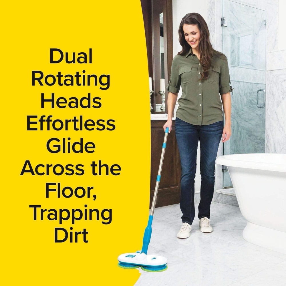 Floor Police Cordless Motorized Spin Mop by BulbHead