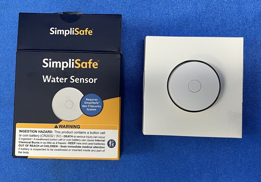SimpliSafe WT3 Water Sensor Wireless Leak Detector Open Box