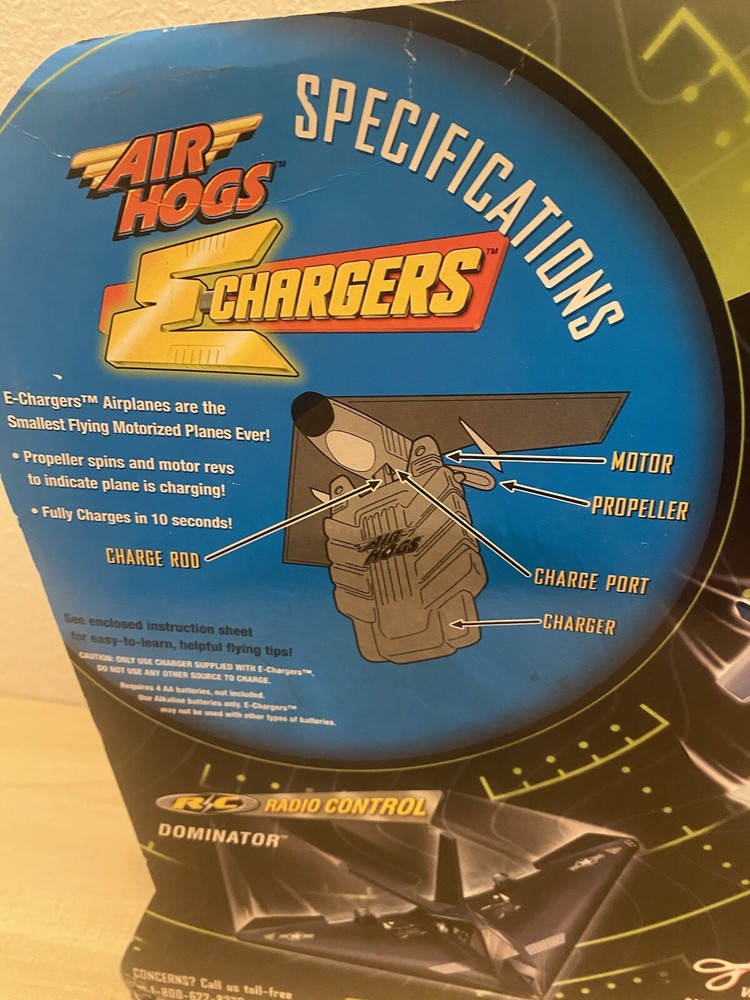 Air Hogs E-Chargers Flying Wingz Motorized Airplane
