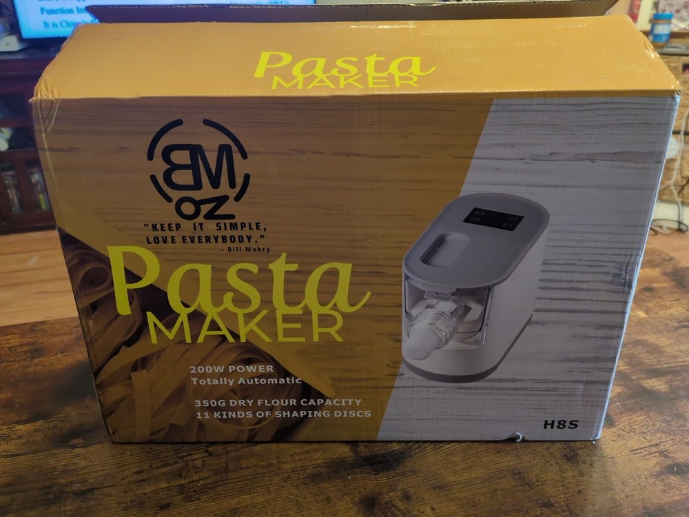 200W Electric. Automatic Pasta Maker making Machine Compact 11 Shaping Discs