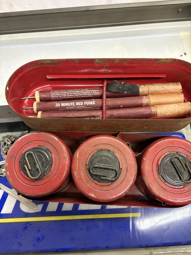 Antique Roadside Emergency Kit. ￼
