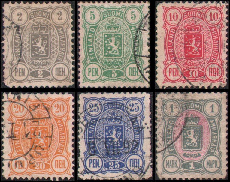 Finland #38-43 set Used