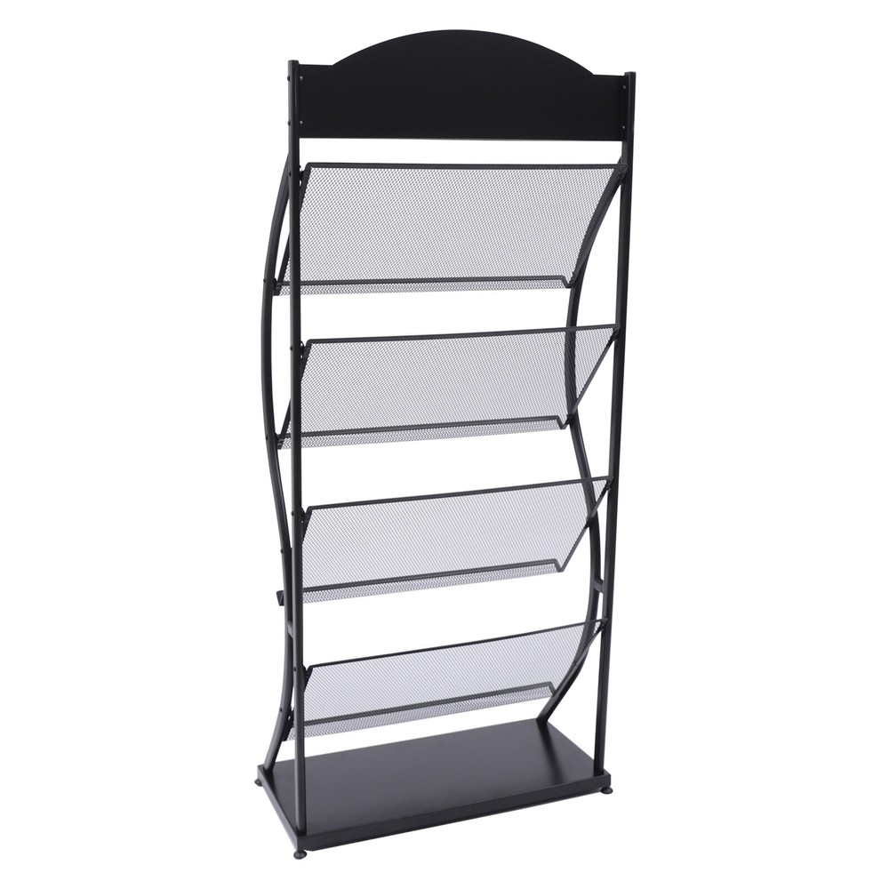 Book Shelf Rack Floor Multi-layer Storage Display Rack Newspaper Comic Display