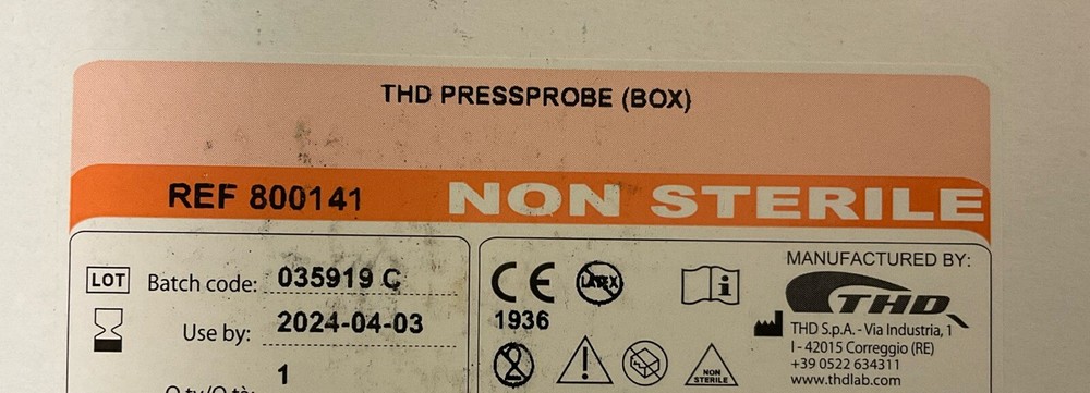 8 THD SpA PressureProbes Ref 800141