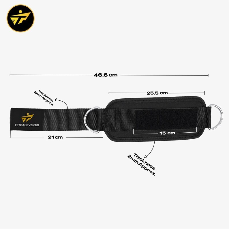 Weightlifting Ankle Straps – D-Ring Cable Attachment for Leg Workouts**