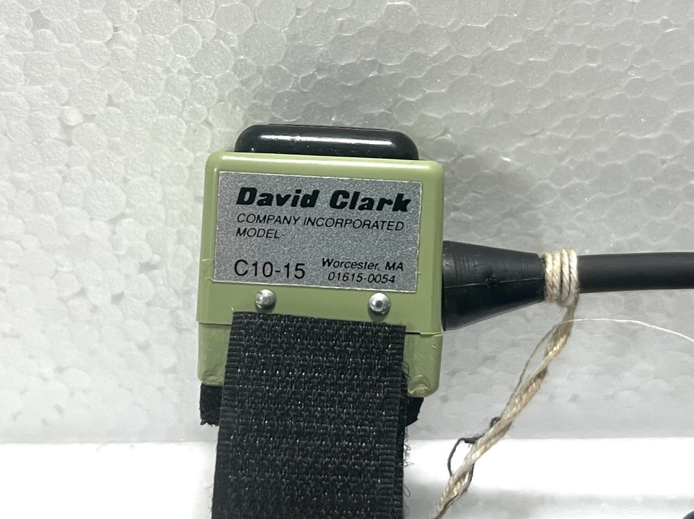 David Clark C10-15 Push to Talk PTT Switch With Intercom Mod Installed