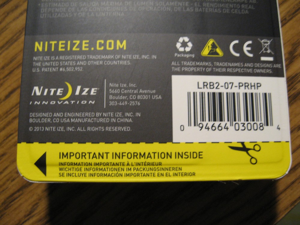 NEW Nite Ize #LRB2-07-PRHP LED bulb upgrade for C & D cell flashlights