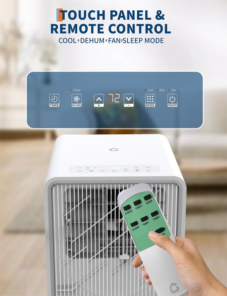 🔜10,000 BTU Drainage-free Portable Air Conditioner for Indoor Rooms Dehumidifie