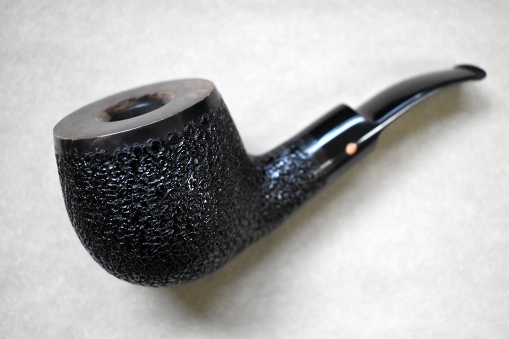 Moretti Pipe Super Magnum Black Rusticated Freehand