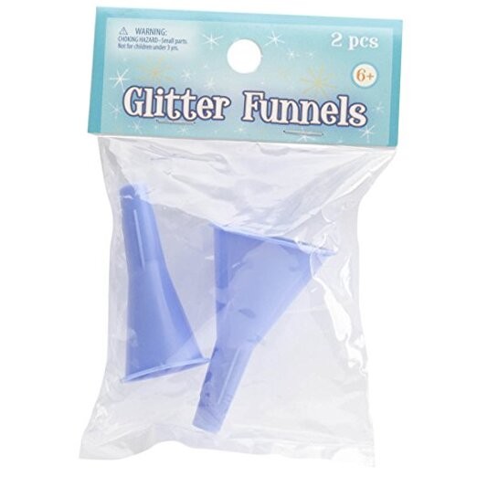 Advantus  Glitter Funnels, 2 Pack , Blue