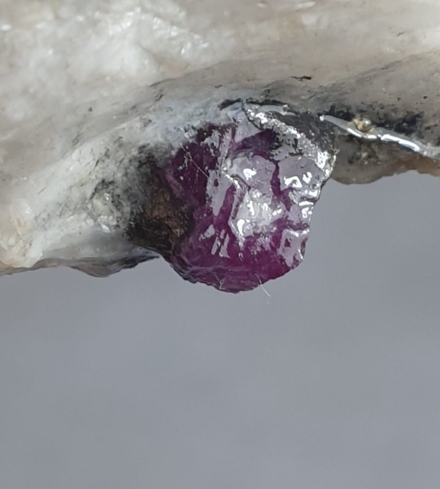 100 Gram Attractive Unique Structure Natural Ruby Specimen With Matrix Albite