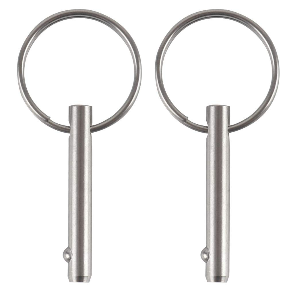 4 Pack Small Quick Release Pin, Diameter 3/16", Usable One Size, Silver