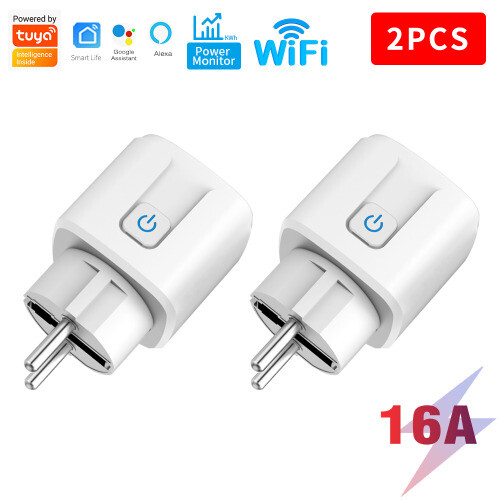Smart Plug WiFi Socket EU 16A/20A With Power Monitor Timing Function Control LOT