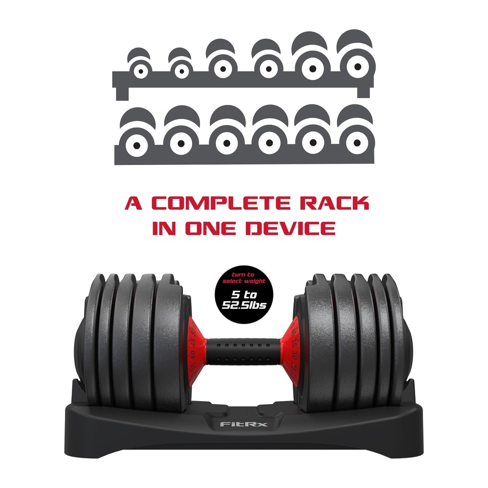 Adjustable Dumbbells, 52.5Lb Smartbell Dumbbell Set with Quick-Select Weights fo
