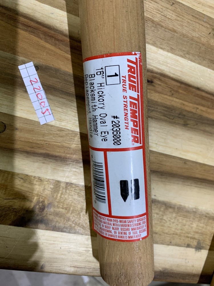 True Temper 16" Hickory Oval Eye Blacksmith handle replacement & wedge (22005)