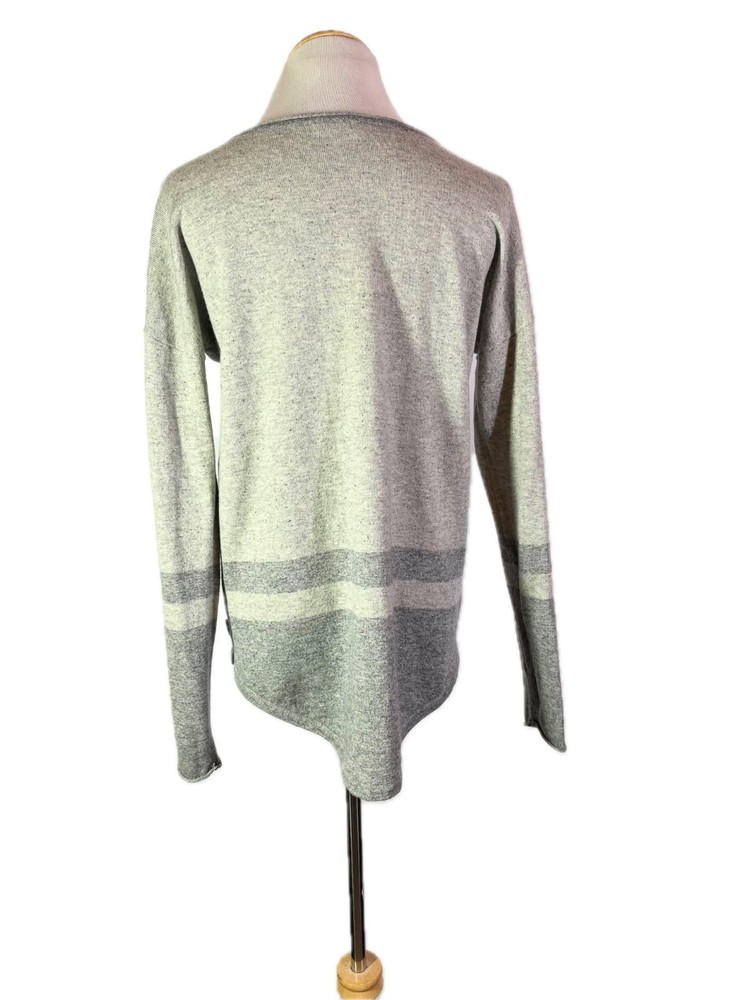 Smartwool Size S Akamina Grey Speckled Pullover Sweater Wool Blend