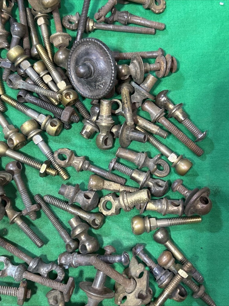 Solid Metal & Brass Antique Drawer Pull Bail Post 120 Plus