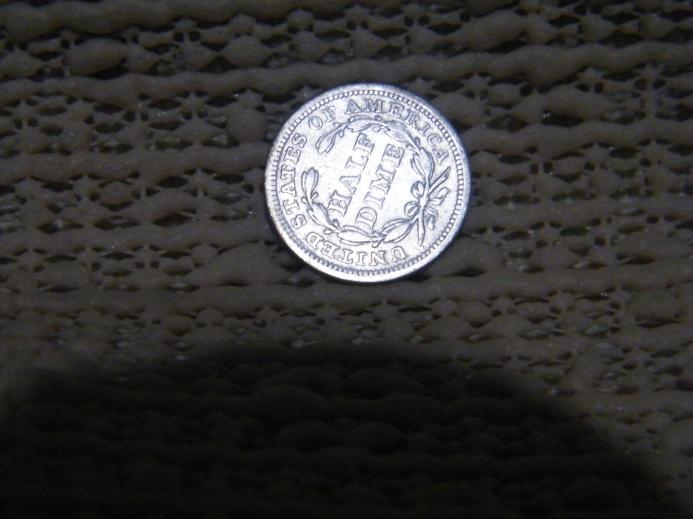 1852 Silver Seated Liberty Half Dime Middle Grade bh3