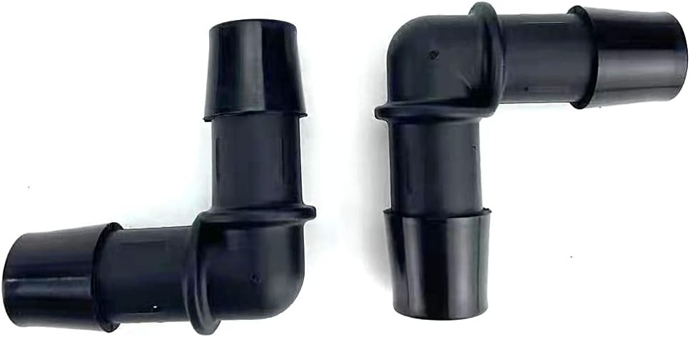 KDP Automotive Elbow Heater Hose Connector 1/2"x1/2" – 2-Pack, 13x13mm Fittings