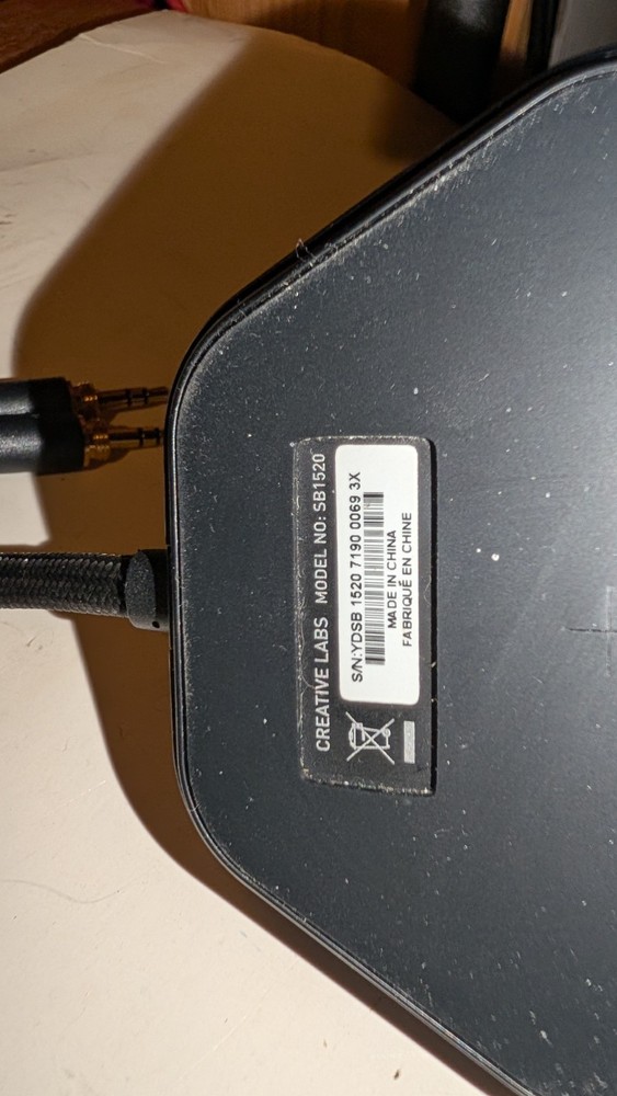 Creative SP1520 Volume Control.Mic And Headphone Input.