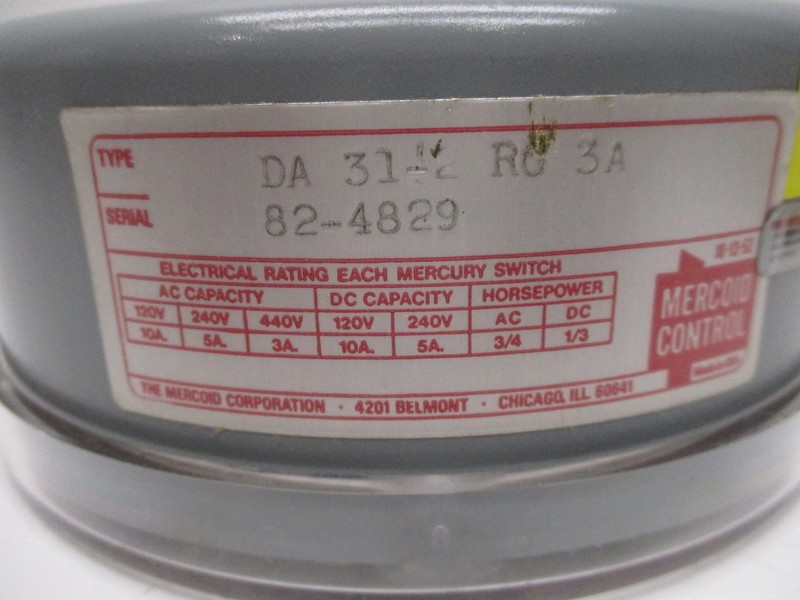 MERCOID CONTROL DA-31-2RG3A NSMP