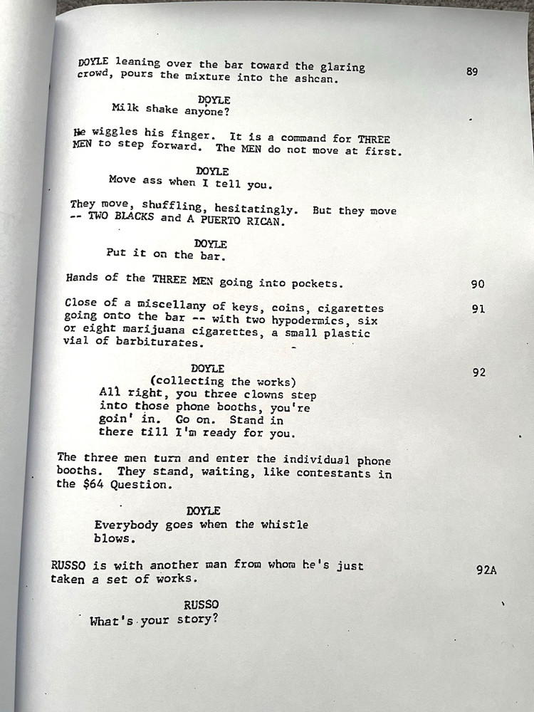 The French Connection Film Screenplay / Script. Gene Hackman, Roy Scheider.