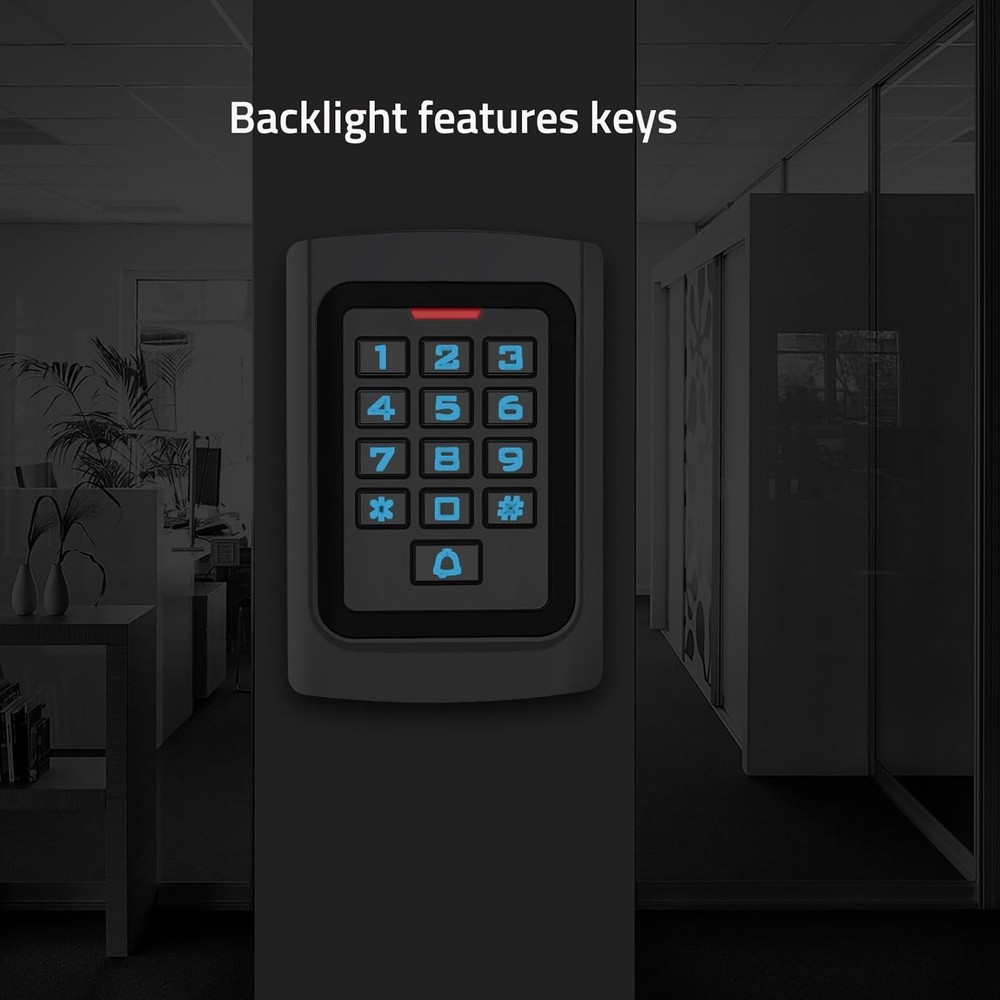 Wired Access Control Keypad Waterproof Keyless Entry System for Garage Door