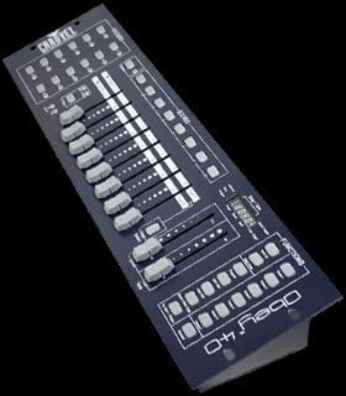 Compact OBEY40 DMX Controller with Reversible Sliders for Easy Adjustments