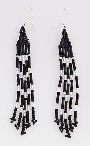 Native American Navajo Handmade Beaded Earrings