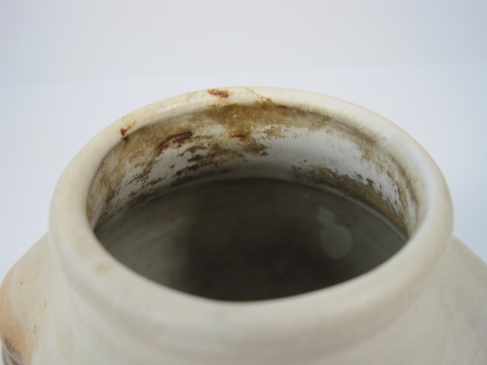 Vintage Ceramic Drip Glazed Vase 4.5" Tall