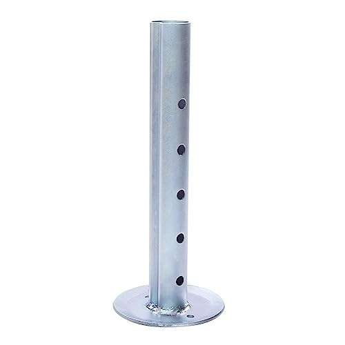 Adjustable Trailer Jack Drop Leg Extension for 2" ID Tube, 2000 lbs Capacity, Si